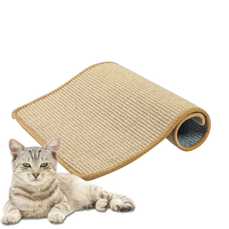 Gigo Cat Scratching Mat 28x80cm – Durable Knitted Jute with Anti-Skid Latex Backing, Prevents Furniture Damage, Long Lasting & Aesthetic Home Friendly Cat Scratch Pad