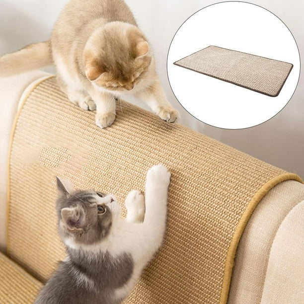 Gigo Cat Scratching Mat 28x80cm – Durable Knitted Jute with Anti-Skid Latex Backing, Prevents Furniture Damage, Long Lasting & Aesthetic Home Friendly Cat Scratch Pad