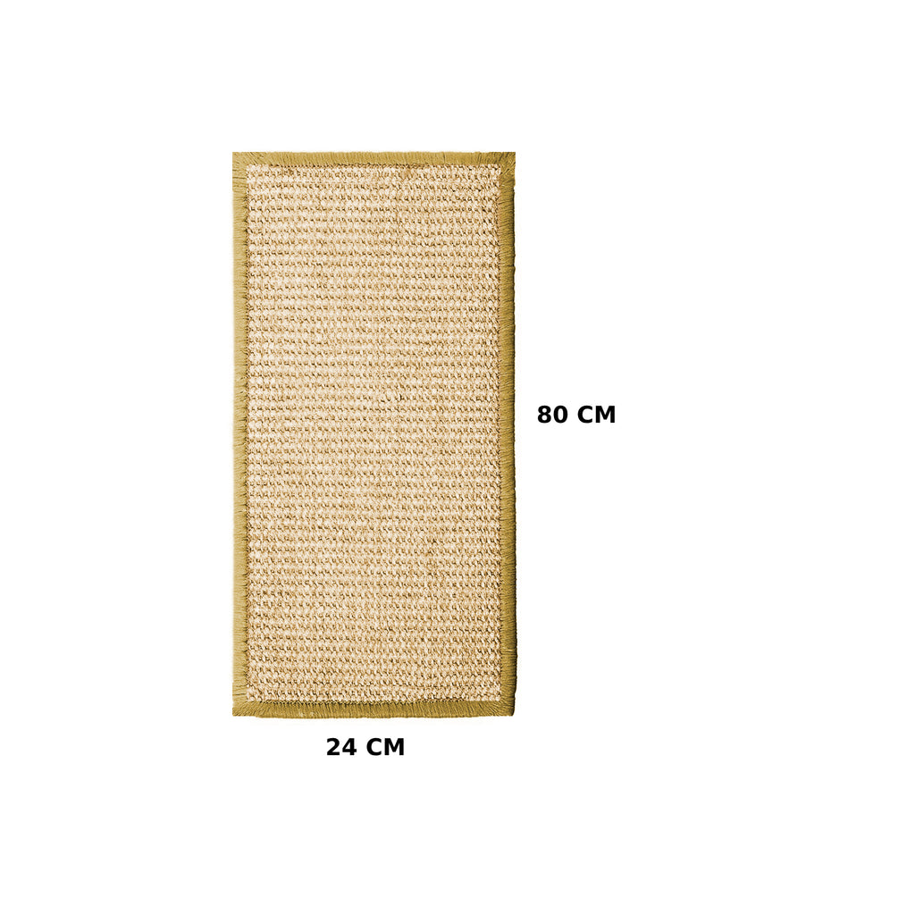 Gigo Cat Scratching Mat 28x80cm – Durable Knitted Jute with Anti-Skid Latex Backing, Prevents Furniture Damage, Long Lasting & Aesthetic Home Friendly Cat Scratch Pad